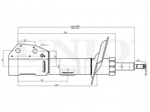 Амортизатор газовый передней подвески правый SAB-10219 UNIO