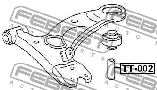 Втулка сайлентблока TOYOTA CALDINA AT191,CT19,ET196,ST19 1992.11-2002.06 TT-002 TT-002 FEBEST