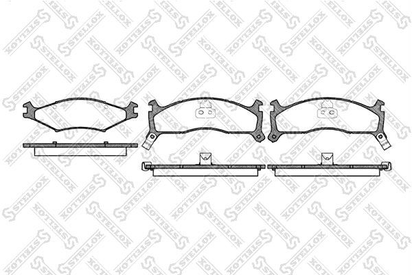 600 02=FDB1034=Y14-61141 !колодки дисковые п Kia Sportage 2.0i &16V 94> 611-002-SX STELLOX