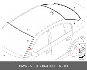 BMW 5-СЕРИЯ /X5 51 31 7 064 098 BMW
