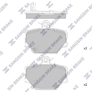 Колодки тормозные дисковые Smart 0.6-0.8CDi 98 SP1674 SP1674 SANGSIN