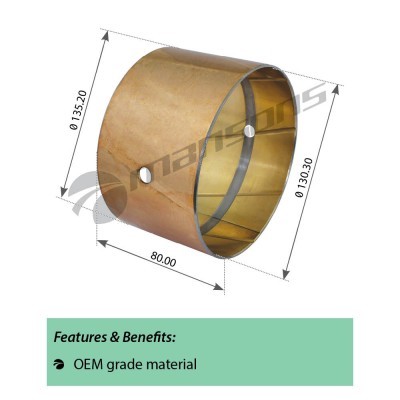 Втулка VOLVO балансира (130x135x80мм) MANSONS 900.026 MANSONS