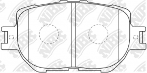 Колодки тормозные TOYOTA Crown (15-) передние (4шт.) NIBK PN1550 NIBK