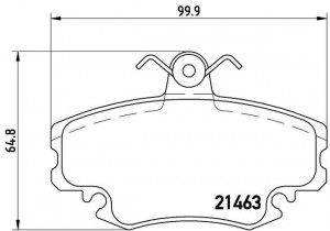Колодки тормозные (с датчиком) P68008 P68008 BREMBO