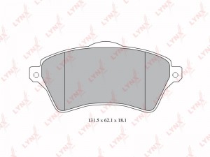 Колодки тормозные передние подходит для LAND ROVER Freelander 1.8-2.5 00-06 / Ra BD-5005 LYNXAUTO