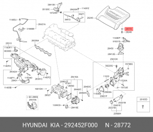 Изолятор 29245-2F000 292452F000 HYUNDAI KIA