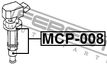 Наконечник катушки зажигания MCP-008 MCP-008 FEBEST