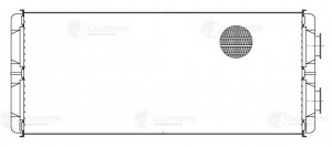 Радиатор отопителя КАМАЗ 5490 LUZAR LRH15703 LUZAR