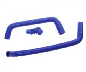 Шланг ГАЗ дв.ЗМЗ-405 РХХ комплект 3шт. синий силикон MEGAPOWER 130-17-046 MEGA POWER