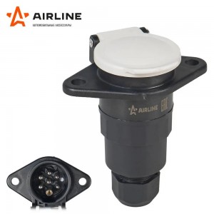 Разъем электрический прицепа ISO 3731 Type S 7-полюсный (розетка пластик) AIRLIN ATE-31 AIRLINE