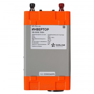 Преобразователь напряжения (инвертор) 12-220V 750Вт AIRLINE API-750-04 AIRLINE