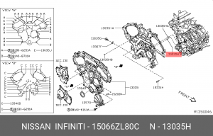 ПРОКЛАДКА МАСЛЯНОГО НАСОСА 15066-ZL80C 15066-ZL80C NISSAN