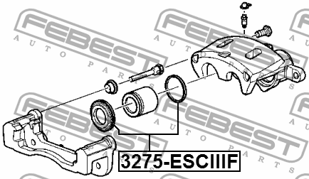 Ремкомплект передн суппорта HUMMER H2 03-09, CHEVROLET TAHOE 92-17 3275-ESCIIIF 3275-ESCIIIF FEBEST