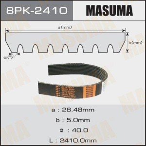 ремень поликлиновой! 8PK2410\ Toyota Land Cruiser, Lexus GX400 09-15 8PK-2410 MASUMA