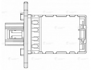 Резистор э,вент. отоп. ам Ssang Yong Kyron,Actyon (05-) (manual A,C) LFR1751 LFR 1751 LUZAR