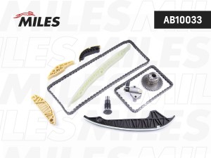 Комплект цепи ГРМ AUDI 1.8TFSI CABA/CDHA 07-12 co звездочками (INA 553038710) AB AB10033 MILES