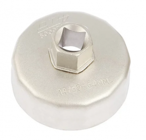 Съемник масл фильтров "чашка" 65/64мм 14 граней /ДЕЛО ТЕХНИКИ/ 800065 DELO TEHNICI