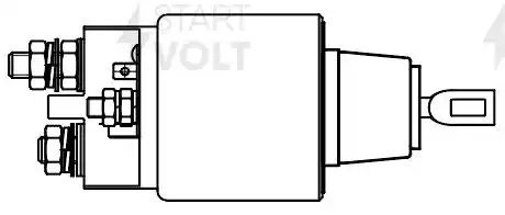 Реле втягивающее стартера для а/м VAG Touareg (02-)/Q7 (06-)/Cayenne (03-) 3.2i/ VSR 1834 START VOLT