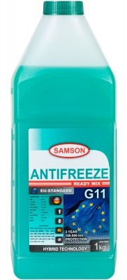 Samson EU-Standard G11 1KG антифриз! зеленый, готовый\ 802019 SAMSON