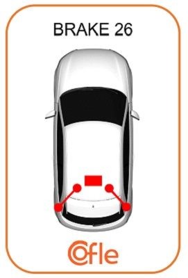 трос ручника задний левый! L967/721\ BMW X5(E70) all 07> 92104271 COFLE