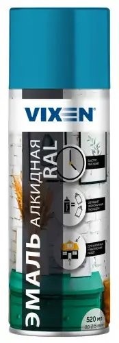Краска голубая аэрозоль 520мл универсальная VIXEN VX15012 VIXEN