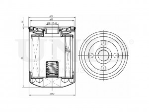 Фильтр масляный FLT-20046 UNIO
