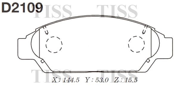 D2109-01 Y02-2109 !колодки дисковые п.\ Toyota Camry SV32 90-94 D2109 MK KASHIYAMA
