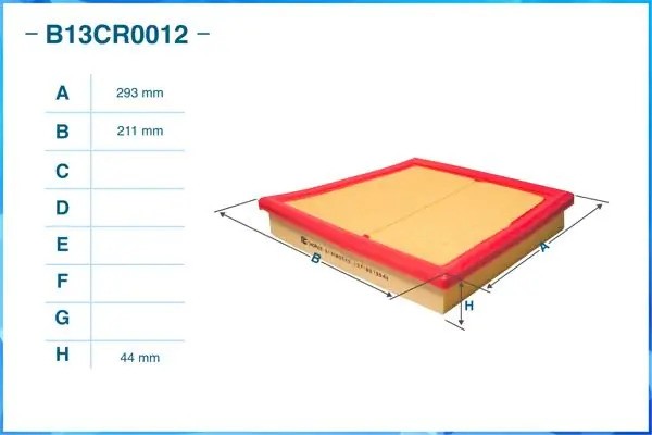 Фильтр воздушный B13CR0012 B13CR0012 CWORKS