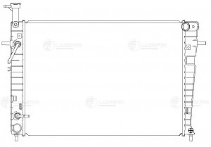 Радиатор охл. для а/м Hyundai Tucson/Kia Sportage (04-) G AT (тип Doowon) (трубк LRC08188 LUZAR