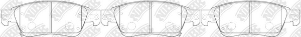 Колодки тормозные INFINITI G35,37,25 (06-),Q60,G,QX50,EX (07-) передние (4шт.) N PN0388 NIBK