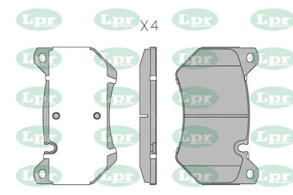 Колодки тормозные AUDI Q5 (1LH) 16- передние 05P2145 05P2145 LPR