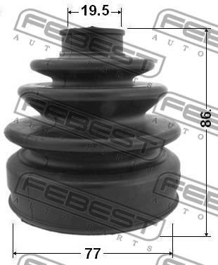 Пыльник ШРУСа внешний HONDA CIVIC 92-00, FIT 02-08 0317-035 0317-035 FEBEST