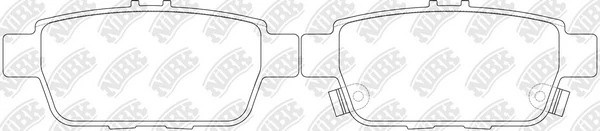 Колодки тормозные дисковые PN28004 PN28004 NIBK