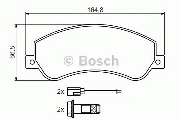 FORD TRANSIT (2006>)/ VW AMAROK (2010>) С ДАТЧИКОМ / от 3 тонн 0 986 494 170 BOSCH