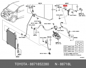 Крепление  88718-52280 88718-52280 TOYOTA