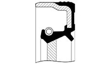 Сальник КАМАЗ хвостовика КПП ZF 16S 105х130х12 SKT 412344P SKT