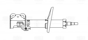 Амортизатор Toyota Carina E (92-) (стойка) пер. прав. (D штока - 20 мм) (AG 1937 AG19372 TRIALLI