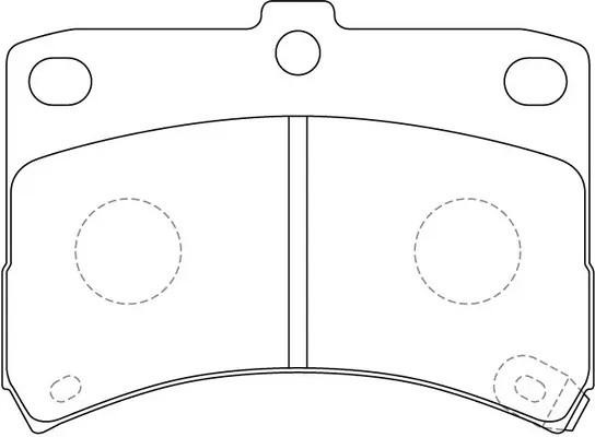 Колодки тормозные дисковые Daihatsu Cuore 1.0i 98-03 BP26429 BP26429 SB NAGAMOCHI