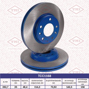 Диск тормозной передний вентилируемый MAZDA 6 02- TCC1168 TCC1168 TATSUMI