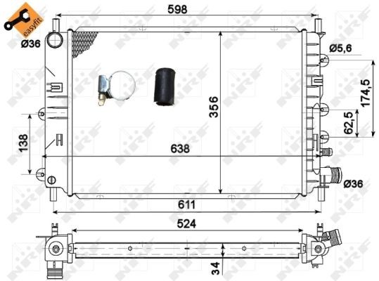 SKODA FABIA / VW POLO 1.4i MКПП 53021 NRF