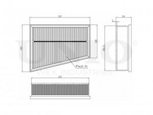 Фильтр воздушный FLT-10002 UNIO