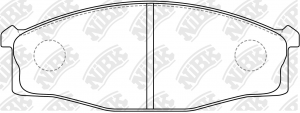 Колодки тормозные NISSAN передние (4шт.) NIBK PN2204 NIBK