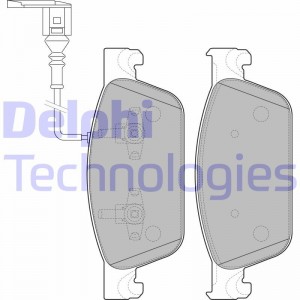 Колодки передние VW TRANSPORTER V LP2199 LP2199 DELPHI