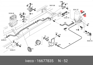 болт! M12x1.75x30 \Iveco Daily 16677835 IVECO