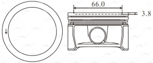 PN51480 PN-51480 поршень STD VW 1.6i 16V CLRA PN-51480 AUTOWELT