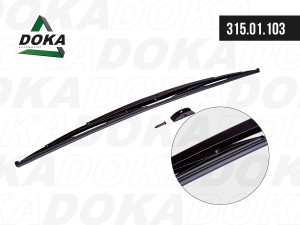 Щетка стеклоочистителя 1000мм для грузовиков и автобусов (N100 под болт) DOKA 31501103 DOKA