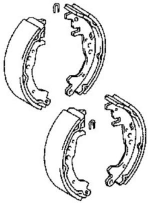 Колодки торм. бараб. Toyota Premio 07-,Corolla Fielder 06-,Corolla Axio 02- K238 K2389 MK KASHIYAMA