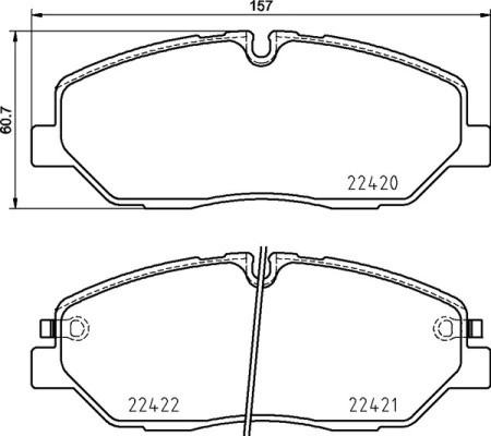 P30090 колодки дисковые передние!\ Hyundai H350 2.5CRDI 15> P30090 BREMBO