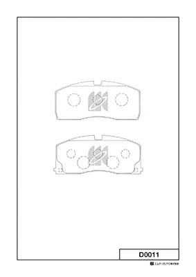 Колодки тормозные дисковые D0011 D0011 MK KASHIYAMA
