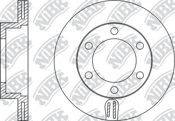 Диск тормозной TOYOTA Hilux (05-) передний (1шт.) NIBK RN1319 NIBK
